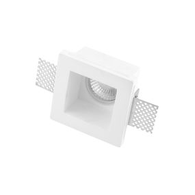 Nova Luce Tobia - spot encastré - 95 x 95 mm, 90 x 90 mm format encastré - plâtre blanc