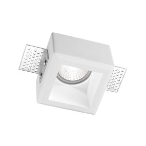 Nova Luce Tobia - spot encastré - 80 x 80 mm, 85 x 85 mm format encastré - plâtre blanc