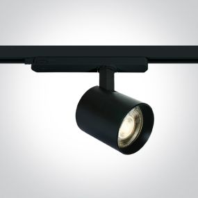 ONE Light COB Shop Range – spot sur rail – Ø 8 x 6 cm – 10W/15W/20W LED incluse – noir – couleur de lumière blanc chaud
