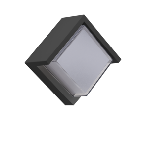 Century Italia Pura - lampe murale/plafonnier - 16 x 16 x 10 cm - 10W LED inclus - IP65 - anthracite