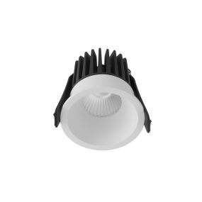 Nova Luce Petit - spot à encastrer - Ø 62 mm, Ø 55 mm à encastrer - 9W LED inclus - IP42 - blanc sable