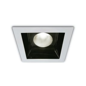 ONE Light Shop Square Boxes - spot encastré - 140 x 140 mm, 130 x 130 mm taille d'encastrement - 30W LED inclus - blanc - couleur de lumière blanche
