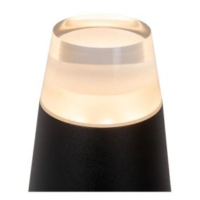 Lucide Opus - lampe de jardin - Ø 14,5 x 28 cm - 9W LED inclus - IP54 - noir