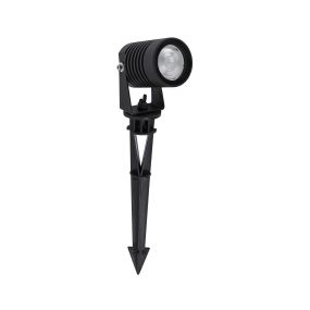 Nova Luce Stake - spot de sol sur piquet - 5 x 9 x 33 cm - 5W LED inclus - IP65 - noir