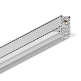 VK Lighting Eiva - système de rail magnétique - Profil encastré pour plaques de plâtre de 12 mm - 2,7 x 5,6 cm - dimmable DALI - blanc