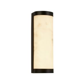 Searchlight Nile - applique murale - 12 x 36 cm - 12W LED dimmable inclus - noir mat