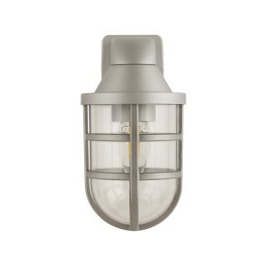 Searchlight Seaside - lampe murale extérieure - 11 x 21 cm - IP44 - argenté