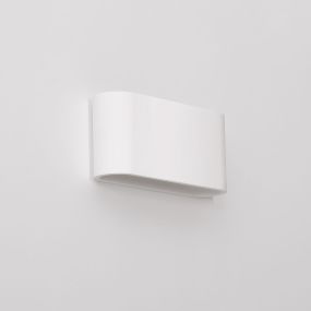 Artdelight Lille - applique murale - 7 x 25 x 12 cm - blanc lisse