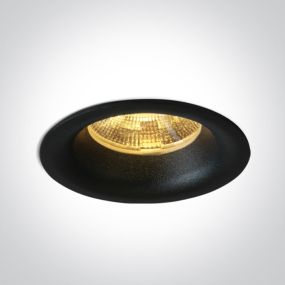 ONE Light Spot encastré fixe LED - spot encastré - Ø 44 mm, Ø 38 mm encastré - 3W LED dimmable inclus - noir