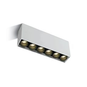 ONE Light Dark Light Tubes de plafond - plafonnier - 18,5 x 3,5 x 8,4 cm - 15W LED inclus - blanc
