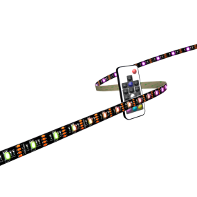 Century Italia Kit-Striscia - Bande LED avec connexion USB pour TV - largeur 0,2cm - longueur 300cm - 5V - dimmable avec télécommande - 1,5W LED par mètre - 30 LED par mètre - IP20 - RGB