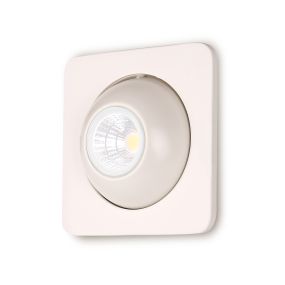 Maxlight Technical Spot H0068 - spot encastré 1L - 110 x 110 mm, Ø 75 mm taille d'encastrement - 8W LED inclus - blanc