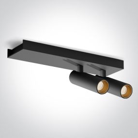 ONE Light Wall & Ceiling LED - spot en saillie 2L - 25 x 7 x 10 cm - 2 x 5W LED inclus - noir