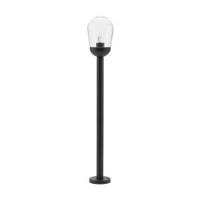 Nova Luce Omika - lampe de jardin - Ø 15 x 97 cm - IP54 - gris foncé