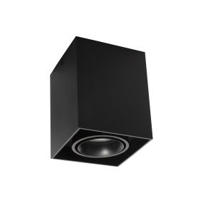 Nova Luce Rende - spot en saillie - 9,6 x 9,6 x 12 cm - noir