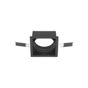 Nova Luce Wall Washer - spot encastré pour module LED - 8,5 x 8,5 cm - noir