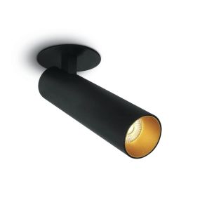 ONE Light COB Cylinders - spot en saillie 1L - Ø 6,5 x 15,5 cm - 12W LED dimmable inclus - noir