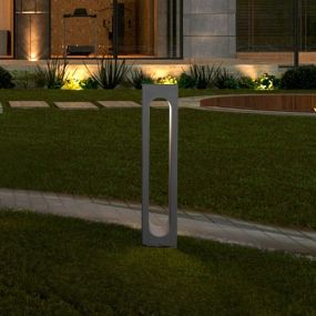 Nova Luce Stage - lampe de jardin - 15 x 35 x 15 cm - 6W LED inclus - IP65 - gris