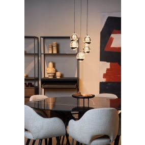 Lucide Sentubal 5L - lampe suspendue - Ø 31 x 150 cm - 5 x 5,2W LED inclus - noir