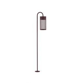 Nova Luce Motley - lampe de jardin - Ø 10 x 100 x 18,5 cm - 9W LED inclus - IP65 - corten