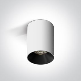 ONE Light Wall & Ceiling LED - spot en saillie 1L - Ø 6 x 8 cm - 7W LED inclus - blanc