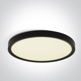 ONE Light Plafo - plafonnier - Ø 60 x 2,7 cm - 50W LED inclus - noir
