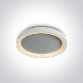 ONE Light LED Decorative Plafo - plafonnier - Ø 37,5 x 5,7 cm - 30W LED dimmable inclus - blanc