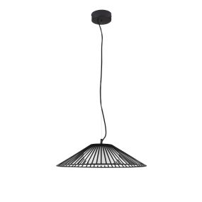 Nova Luce Brume - lampe suspendue - Ø 50 x 148 cm - 15W LED inclus - noir mat