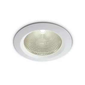 ONE Light COB Downlight Range Die Cast - spot encastré - Ø 230 mm, Ø 210 mm taille d'encastrement - 60W LED inclus - blanc - couleur de lumière blanche