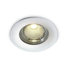 ONE Light Gamme Extérieur/Salle de bains - spot encastré - Ø 110 mm, Ø 100 mm encastré - 15W LED inclus - IP65 - blanc - couleur de lumière blanc chaud