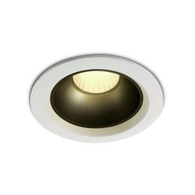 ONE Light Retro Dark Light - spot à encastrer - Ø 98 mm, Ø 82 mm à encastrer - 12W LED inclus - blanc