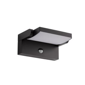 Nova Luce Gerber - applique murale d’extérieur avec détecteur - 21 x 16,5 x 10 cm - LED 20W incluse - IP54 - noir