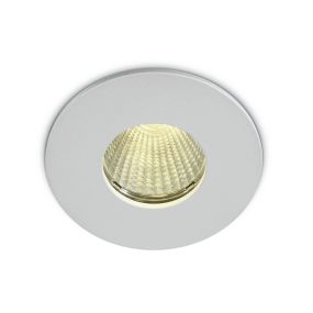 ONE Light COB Bathroom High Power - spot à encastrer - Ø 83 mm, Ø 70 mm encastré - 12W LED inclus - IP64 - blanc - couleur de lumière blanc chaud