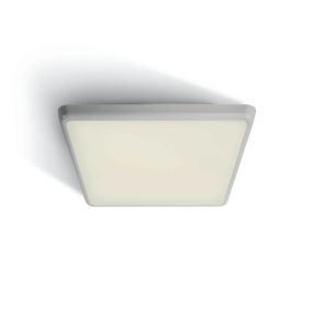 ONE Light LED Slim Plafo Range - plafonnier d'extérieur - 30 x 30 x 4 cm - 25W LED inclus - IP54 - blanc - couleur de lumière blanc chaud