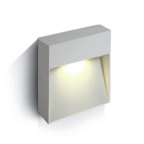 ONE Light Square Wall Dark Lights Indoor/Outdoor - appliques murales d'extérieur - 21,2 x 21,2 x 3,6 cm - 9W LED inclus - IP54 - blanc