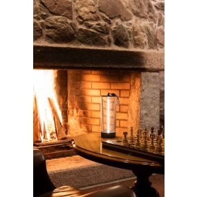 Konstsmide Edison S - lampe de table - 9 x 9 x 24 cm - LED 1W dimmable inclus - IP54 - anthracite