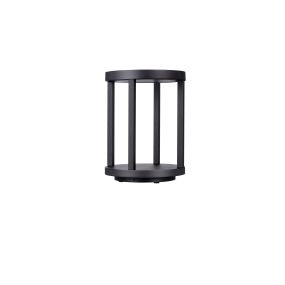 Nova Luce Optus - lampe de jardin - Ø 20,5 x 28 cm - 9W LED inclus - IP65 - anthracite foncé