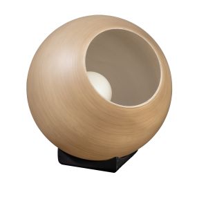 ETH Orb Saturn - lampe de table - Ø 35 x 41 cm - noir et taupe