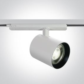One Light Cob Led Pro - spot sur rail - système de rail triphasé - Ø 10 x 10 cm - 35W LED dimmable inclus - blanc