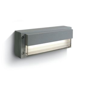 Applique extérieure ONE Light - applique extérieure - 22 x 9 x 5 cm - 3W LED inclus - IP54 - gris