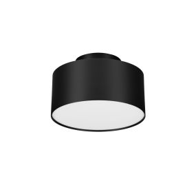 Nova Luce Ozen - plafonnier - Ø 14 x 8,8 cm - 24W LED inclus - noir sablé