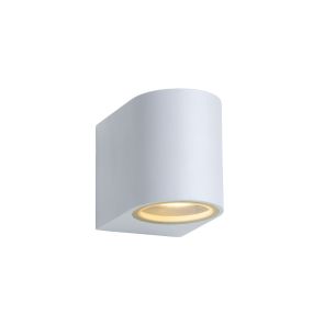 Lucide Zora Round 1 - applique murale extérieure - 6,5 x 9 x 8 cm - 5W LED dimmable inclus - blanc
