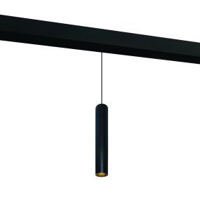 ONE Light système de rail magnétique - Suspensions cylindriques - Ø 4 x 190 cm - 9W LED inclus - noir