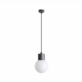 Faro Moon - lampe suspendue - Ø 18 x 153,5 cm - IP44 - gris foncé