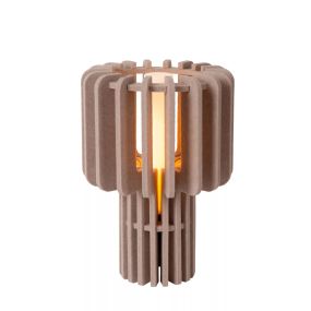 Lucide Rollo - lampe à poser - Ø 24 x 35 cm - taupe
