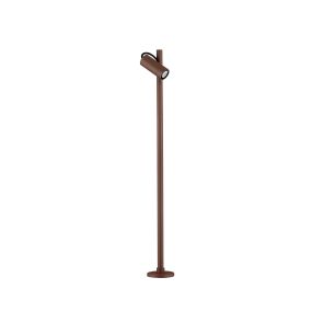 Nova Luce Darma - lampe de jardin sur pique - Ø 11 x 85 cm - 7W LED inclus - IP65 - corten