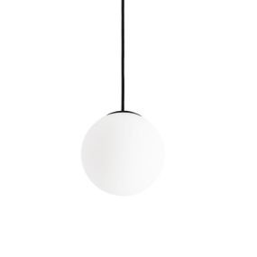 Faro Neso Unik Black - luminaire pour rail magnétique - Ø 15 x 120cm - 5W LED blanc chaud (2700K) inclus - opale