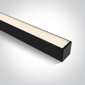 ONE Light LED Linear Profiles - plafonnier/ suspensions - 120 x 7,5 x 7,5 cm - 40W LED inclus - noir - couleur de lumière réglable