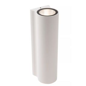 Lucide Akra - applique murale extérieure - 5,5 x 6,5 x 20 cm - 2 x 6W LED inclus - IP54 - blanc