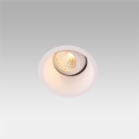 Faro Fox Orientable - spot à encastrer - Ø 50 mm, Ø 45 mm à encastrer - 3-5W LED dimmable inclus - blanc mat